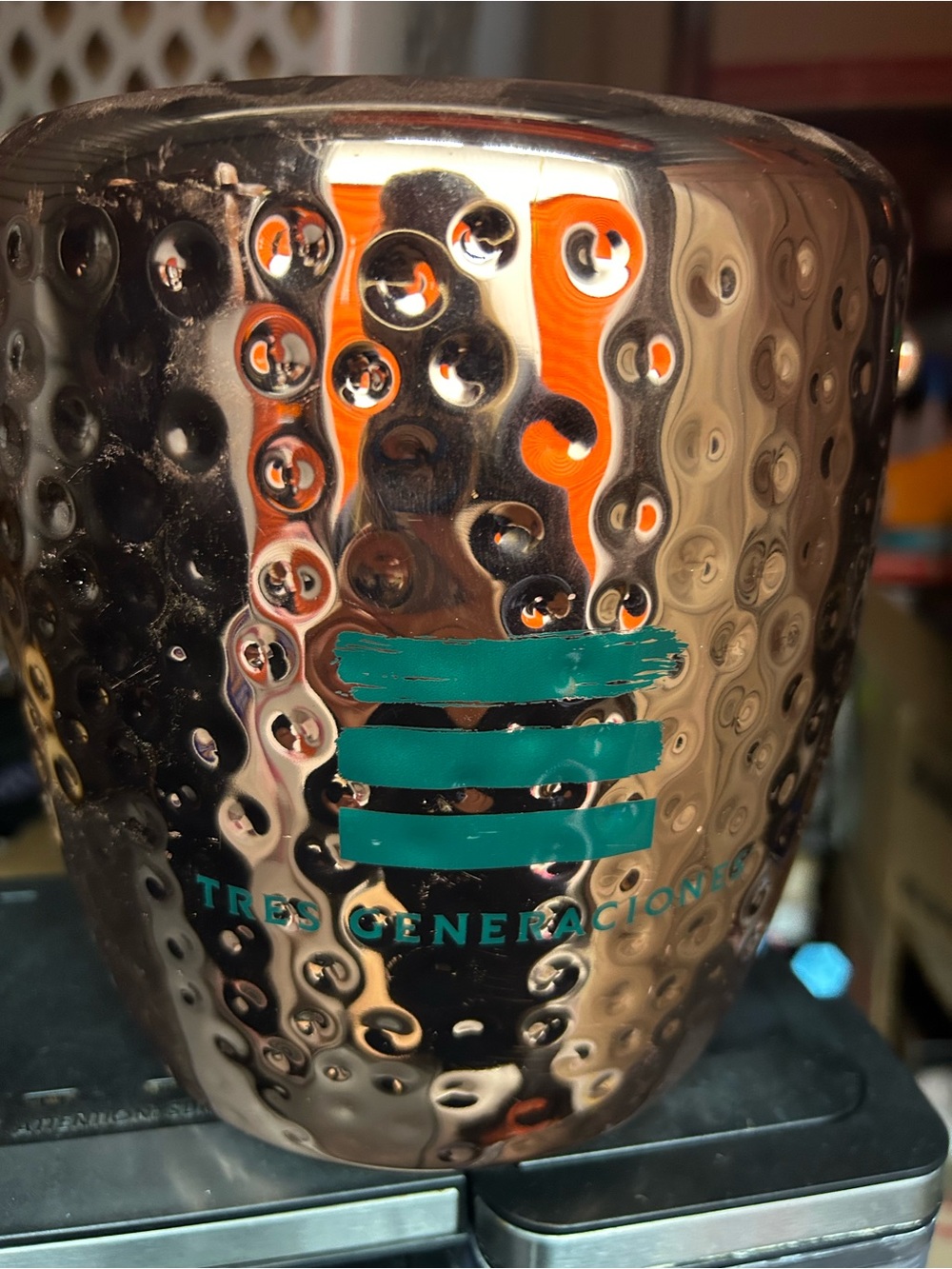 Hammered Metal Drink Chiller